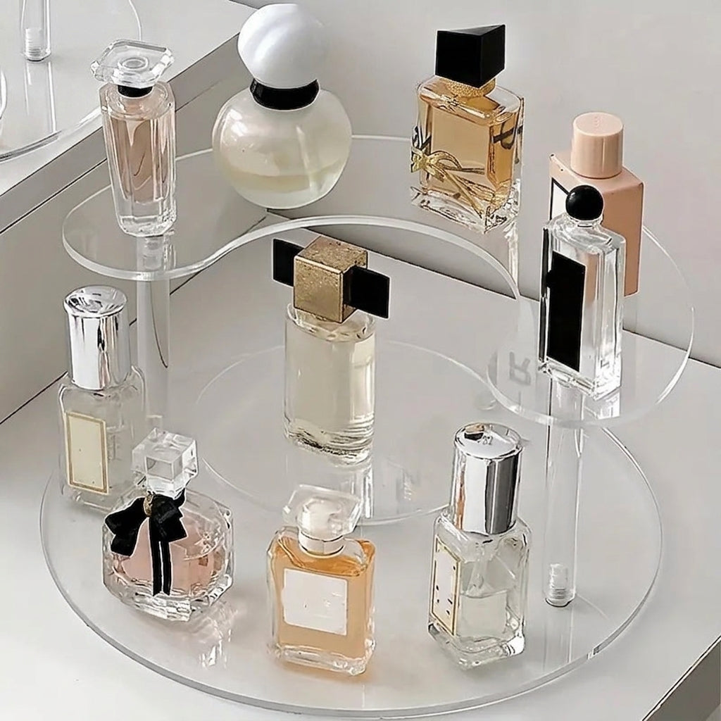 Clear acrylic tiered riser