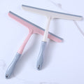Silicone shower squeegee with hanging hole
