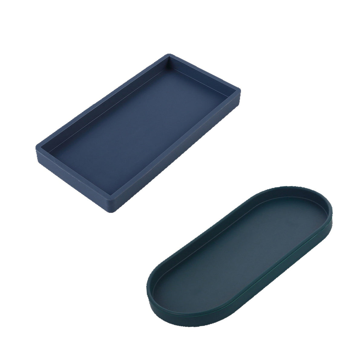 Silicone jewelry catchall tray for vanity