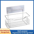 Stainless adhesive shower caddy shelf
