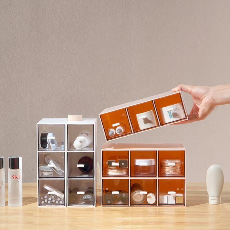 Stackable vanity drawers