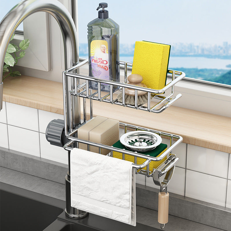 Faucet sink caddy