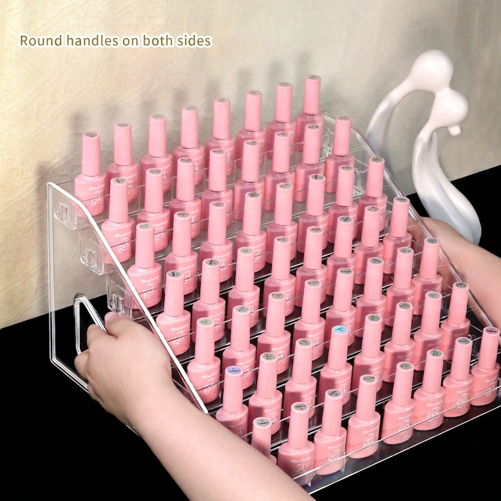 Acrylic nail polish organizer side view